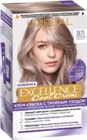 L'Oreal Paris Excellence Cool Creme стойкая крем-краска для волос, 8.11 светло-русый, 192 мл