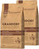 GRANDORF GRAIN FREE DOG ADULT MEDIUM & MAXI DUCK & TURKEY беззерновой для взрослых собак средних и крупных пород с уткой и индейкой (10 + 10 кг)