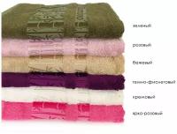 Бамбуковое махровое полотенце (1 шт) Jasmin Karven (зеленый), Полотенце 70x140