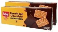 Печенье Schaer без глютена с шоколадом Biscotti con Cioccolato 150г/2 штуки