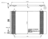 Радиатор Кондиционера Peugeot 406 (99-) 1.6 I NRF арт. 35437