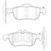 PN0521 Тормозные колодки дисковые NiBK (Черные)