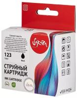 Картридж F6V17AE (№123 Black) для HP, струйный, черный, 18 мл, 600 страниц, Sakura