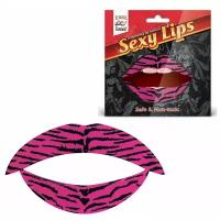 Lip Tattoo Тигровый розовый, Erotic Fantasy,, розовый с черным