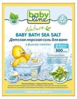 Соль для детской ванны BabyLine Nature Морская соль с чередой, 500 г