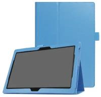 Чехол-обложка MyPads с подставкой для Lenovo Tab M10 + Plus TB-X606F/M голубой кожаный