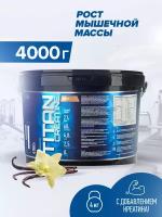 Гейнер Titan Creatine 4000 г/ набор массы веса/ Gainer MASS/ высокоуглеводный/ высококалорийный/ белковый/ клубника/