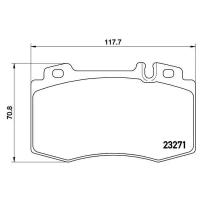 Колодки торм. для а/м Mercedes ML (W163) (98-) диск. перед. т/с Brembo (PF 4278)