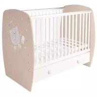 Кровать детская с ящиком Polini kids French 710 Teddy Белый ДУБ пастельный *1 0001582.62