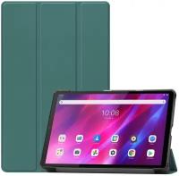 Умный чехол для Lenovo Tab K10 2021, темно-зеленый