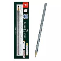 FABER-CASTELL Карандаш чернографитный Faber-Castell профессиональные Grip 2001 B трёхгранный корпус, массажные шашечки