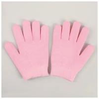Перчатки гелевые, увлажняющие, one size, цвет розовый