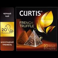 Чай черный Curtis "French Truffle" в пирамидках, какао-бобы, кокос, 20 пак