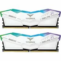 Оперативная память Team Group T-Force Delta RGB 32GB (2x16GB) 6400MHz CL32 (32-39-39-84) 1.35V White (FF4D532G6400HC32ADC01)