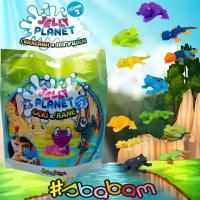 Sbabam / Игрушки для детей гекконы И лягушки серия JELLY PLANET 1шт