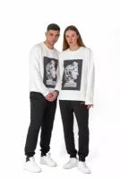 Свитшот Sandmann Свитшот SAVAGE молочный Unisex, 100 % хлопок, XL, размер XL, белый