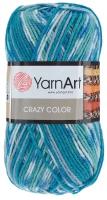 Пряжа для вязания YarnArt 'Crazy color' 100г, 260м (25% шерсть,75% акрил) (98 секционный), 5 мотков