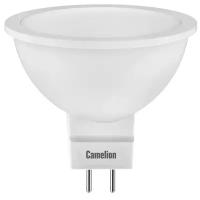 Светодиодная LED лампа Camelion MR16 GU5.3 5W (Вт) матовая 3000K 370lm 100° 12V 49x50 LED5-MR16/830/GU5.3