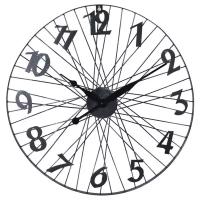 Часы настенные KOOPMAN BICYCLE WHEEL D600мм черные металл