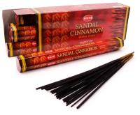 Благовония HEM Sandal Cinnamon (Сандал, корица), 20 палочек