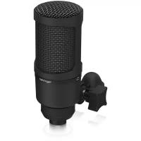 Behringer BX2020 кардиоидный конденсаторный микрофон с большой диафрагмой с золотым напылением, 20-20000Гц, Max. SPL 144 дБ, держатель, чехол