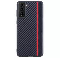 Чехол накладка для Samsung Galaxy S21+ SM-G996B, G-Case Carbon, черная