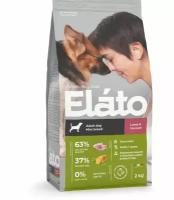 Сухой корм Elato Holistic для взрослых собак мелких пород с ягненком и олениной, 2кг