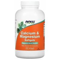 Капсулы NOW Calcium & Magnesium, with Vitamin D-3 and Zinc, 820 г, 240 шт