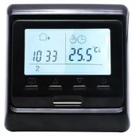 Терморегулятор для теплого пола с ЖК-дисплеем BixtonHeat V1 WiFi Black / Термостат RTC для обогревателей, электро-котлов, инфракрасного отопления
