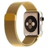 Ремешок для часов Apple Watch миланская петля 38-40 мм, золото / Браслет для Apple Watch / Металлический браслет для умных часов / Series 1-6, SE