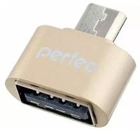 Адаптер Perfeo USB adapter with OTG (PF-VI-O003 Gold)