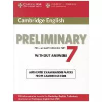 "Cambridge English Preliminary 7 Student's Book"