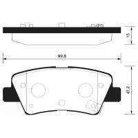 SANGSIN колодки тормозные ЗАД HYUNDAI SOLARIS 1.4/1.6 10- SP1407