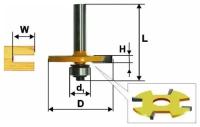 Фреза кромочная фальцевая (46345)