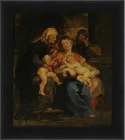 Плакат, постер на бумаге The Holy Family with St. Питер Пауль Рубенс. Размер 21 х 30 см