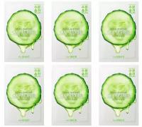 The Saem Маска на тканевой основе для лица с экстрактом огурца Natural Cucumber Mask Sheet 21мл 6шт