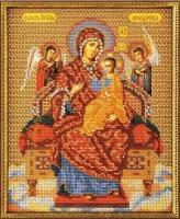 Богородица Всецарица #В-172 Радуга бисера Набор для вышивания 21 x 26 см Вышивка бисером