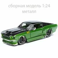 Сборная модель автомобиля Ford Mustang GT 1967, металл 1:24 Maisto