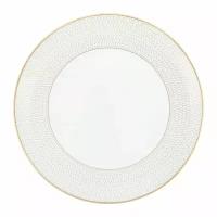 Тарелка из костяного фарфора, 20 см, белый/золотистый, серия Arris, Wedgwood, WGW-40007540