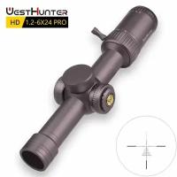 Оптический прицел WESTHUNTER HD 1,2-6X24 IR PRO SFP подсветка, 2я фокальная плоскость