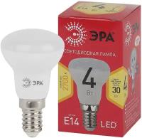 Лампочка светодиодная ЭРА RED LINE LED R39-4W-827-E14 R Е14 / E14 4Вт рефлектор теплый белый свет арт. Б0052442 (1 шт.)