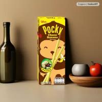 Бисквитные палочки Pocky Choco Banana / Покки Шоко Банан