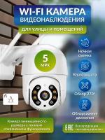 Камера видеонаблюдения, 5МП, iCSee, WI-FI, беспроводная, поворотная, микрофон и ночное видение