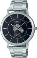 Наручные часы CASIO Collection MTP-B130D-1A, черный, серебряный