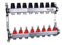 Коллекторная группа Tim KDS5008 с расходомерами на 8 контуров 1*3/4