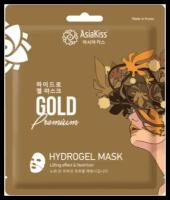 AsiaKiss Маска гидрогелевая с экстрактом золота - Gold hydrogel mask, 20г