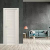 Комплект Межкомнатная дверь Рондо, глухая Лесма Стиль, цвет белый ясень 80х200 см