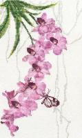 Набор для вышивания Фиолетовая орхидея 15 х 25 см марья искусница 04.004.17