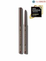 The Saem Подводка для глаз тонкая Eco Soul Powerproof Super Slim Eyeliner BR05 Choco Brown