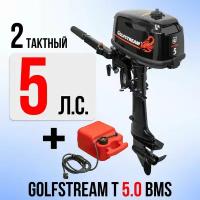 Мотор лодочный GOLFSTREAM T5NBMS с внешним баком